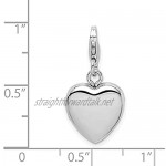 Ryan Jonathan Fine Jewelry Sterling Silver Lobster Clasp 12mm Heart Locket Pendant Necklace