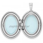 Ryan Jonathan Fine Jewelry Sterling Silver Swirls 19mm Oval Locket Pendant Necklace
