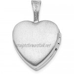 Ryan Jonathan Fine Jewelry Sterling Silver Twisted Border 12mm Heart Locket Pendant Necklace