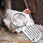 Chicken Mom Gift Chicken Mommy Gift Funny Chicken Keychain Gift for Mom You are The Best Chicken Mom Ever If I Had A Different I Would Peck Her and Run to You