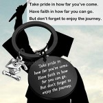 Graduation Gift Take Pride in How Far You Have Come Keychain Bracelet Graduates Gifts