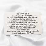 Inspirational Keychain Gifts to My Son Daughter Graduation Gift We Pray You'll Always be Safe Enjoy the Ride and Never Forget Your Way Back Home