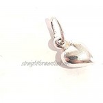 Markylis Genuine Sterling Silver Charm Pendant - Small Puffed Heart