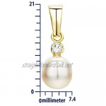 Miore Pendant Freshwater Pearl Yellow Gold 14 Kt / 585
