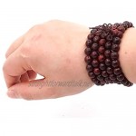 108 Natural Sandalwood Beads Necklace/Bracelet Chain Rosary 8mm-Beads Tibetan Buddhist Buddha Mala Chinese Knot Elastic Man Woman