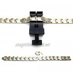 COOLSTEELANDBEYOND Magnetic Link Bracelet for Women Stainless Steel with Magnet Free Link Removal Tool