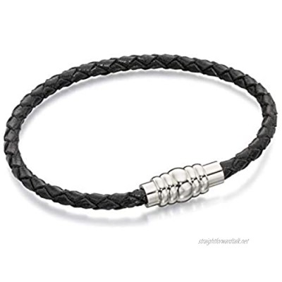 Fred Bennett Men Black Strand Bracelet of Length 19cm B4997