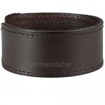 Urban-Jewelry Brown Genuine Leather Cuff Bangle Men's Bracelet
