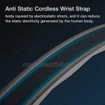 whelsara Adjustable Wireless Anti Static Bracelet Anti Static Wrist Strap Band Winter Human Body Electrostatic Removal Wrist Strap For Men And Woman