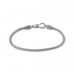 Women's Men's 925 Sterling Silver Bali SNAKE Chain Bracelet 2.5 mm Thick