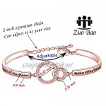 Zuo Bao Mother of The Bride or Groom Adjustable Wedding Gifts Mothers Gifts Bangle Bouquet
