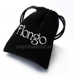 Flongo Men's Punk Fashion Stainless Steel Hoop Stud Earrings Cross Pendant Dangle Earring Vintage