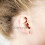 YADOCA 9 Pairs Stainless Steel Stud Earring Set for Men Women Round Cubic Zirconia Ear Piercing Black Silver-tone Gold-tone