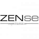 Zense - ZE0005 Men's Earrings Black Steel and CZ Crystal