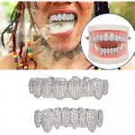 Teeth Decoration Braces 2 Color Environment-friendly Brass Electroplating Convenient to Use Perfect for Halloween or Other Occasion(#2)