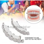 Teeth Decoration Braces 2 Color Environment-friendly Brass Electroplating Convenient to Use Perfect for Halloween or Other Occasion(#2)