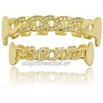 THj Braces micro-inlaid zircon hip hop gold tooth set hip-hop hollow micro-inlaid gold