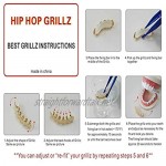 Top Bottom Tooth Caps for Mouth Gold Grill Teeth Set Best Gift For Son – Gold Plating Grills - Excellent Cut For All Types Of Teeth – Top And Bottom Grill Set - Hip Hop Bling Grills (Color : Silver)