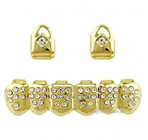 Top Bottom Tooth Caps for Mouth Gold Grill Teeth Set Best Gift For Son – Gold Plating Grills - Excellent Cut For All Types Of Teeth – Top And Bottom Grill Set - Hip Hop Bling Grills (Color : Silver)