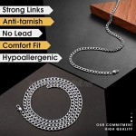 ChainsHouse Men Women Miami Cuban Chain Stainless Steel Real Gold Plated Necklace Wide 5mm 9mm 12mm 15mm 14-30 Hip Hop Jewelry