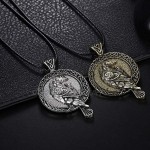 Raven Necklace for Men Norse Odin Raven Pendant Necklace with 19.7” Chain Retro Crow Totem Necklace Viking Runes Amulet Necklace Punk Animal Raven Jewelry Gift for Men Boys