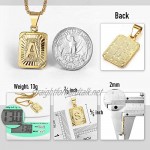 Trendsmax Initial Letter Pendant Necklace Mens Womens Capital Letter Yellow Gold Plated A Z Stainless Steel Box Chain 22inch