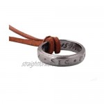 Unisex Uncharted 4 Nathan Drake's Ring Pendant with Adjustable Leather Cord Chain 13''-18'' ByMagily Uncharted 4 Nathan Drake's Ring Unisex Pendant Cord Chain Necklace Jewelry and Accessories