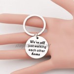 BLEOUK Book Lover Gift We are Just Walking Each Other Home Reading Gift