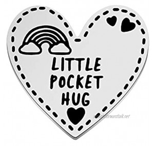 BLEOUK Pocket Hug Token for Long Distance Relationship Gift Thinking of You Gift for Boyfriend Husband Mom Sister