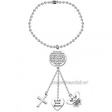 CYTING I Am More Than A Memory You Will Feel Our Love Grow Hanging Ornaments Car Pendant with Guardian Angel Cross Charm