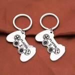 KUIYAI Player One Player Two Keychain Set Gamer Couples Keychain Gift Valentines Gift Game Lover Couples Gift Anniversary Birthday Gifts for Him Her