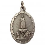 Madonna of Fatima Medal (Our Lady of Fatima)- Oval Shape -100% Made in Italy - The Patron Saints Medals