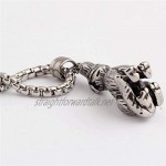 SUIWO Pendant Jewelry Chain Necklace Punk Unisex Necklace Jewelry Men's dog model titanium steel pendant without chain
