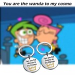 Timmy Cosmo and Wanda Keychain Cartoon Lover Gifts Gift for Anniversary Couple Birthday Keychain
