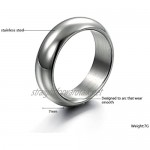 Bystar Simple Silver Gold Glossy Stainless Steel Men's Ring