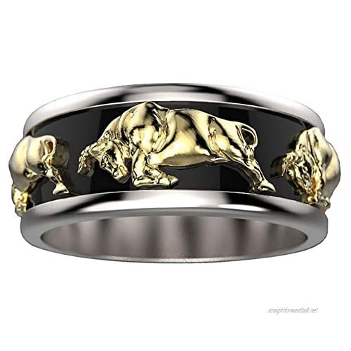 Retro Taurus Titanium Steel Ring Egyptian God Bull Rings Unisex