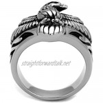 Yourjewellerybox TK2319 Mens Eagle Ring Biker Goth NO Stone Stainless Steel 316L NO Tarnish