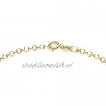 Carissima Gold Women's 9 ct Yellow Gold Three Heart Belcher Chain Bracelet of Length 18 cm/7 Inch