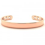 Copper Bracelet for Arthritis; Magnetic Bio Therapy (6 Magnets Embedded); 99.9% Pure Copper; Stunning Simple Design; Pain Relief and Magnetic Healing;