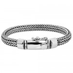 HEAVY SNAKE Chain Bracelet 8 MM thick Handmade in 925 Sterling Silver for Men/Women