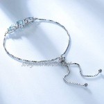 HJPAM 925 sterling silver bracelet natural sky blue topaz adjustable bracelet tennis bracelet ladies high jewelry