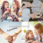MOROTOLE Pinky Promise Bracelets 2pcs Friendship Couple Distance Matching Bracelets Gift for Back to School