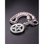My Shape Supernatural Pentacle Pentagram Wheat Chain Bracelet Gifts Jewelry for Women & Men