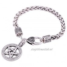 My Shape Supernatural Pentacle Pentagram Wheat Chain Bracelet Gifts Jewelry for Women & Men