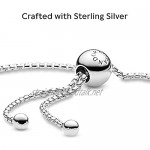Pandora Jewelry String of Beads Sliding Bracelet Sterling Silver Bracelet Size 9.8