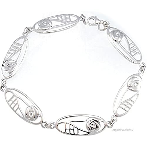 Scottish Jewellery Shop Sterling Silver Charles Rennie Mackintosh Bracelet & Gift Box
