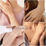 Silvora Initial Heart Bracelet 925 Sterling Silver Personalized Letter Chain Bracelets for Women Teen Girls Charms Can Engrave
