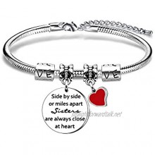 Sisters Gift Adjustable Silver Snake Bracelet For Women Lady Girl Christmas Birthday Graduation Gift