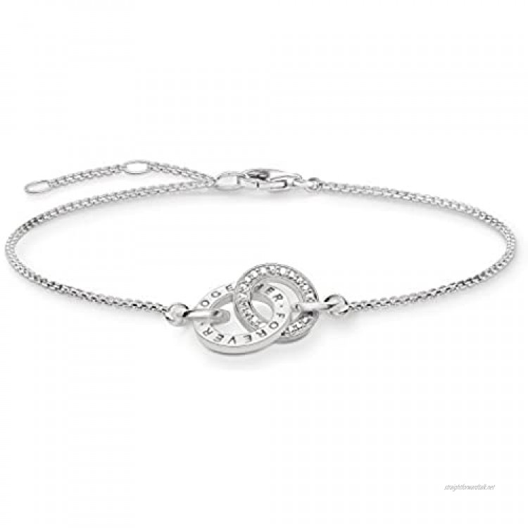 Thomas Sabo Women's 925 Sterling Silver Glam and Soul Forever Together Bracelet