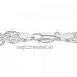 Tuscany Silver Sterling Silver 100 Byzantine Bracelet of 20cm/8.5